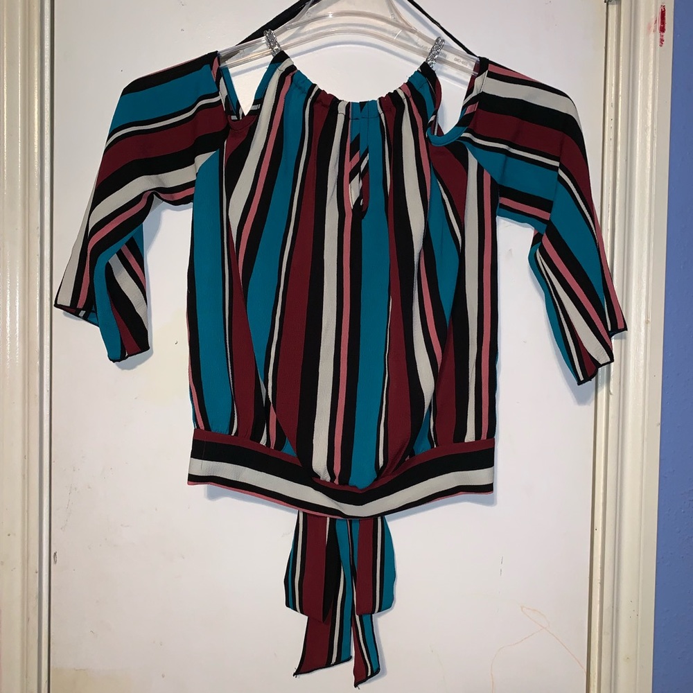 Adorable Cold Shouldered Blouse